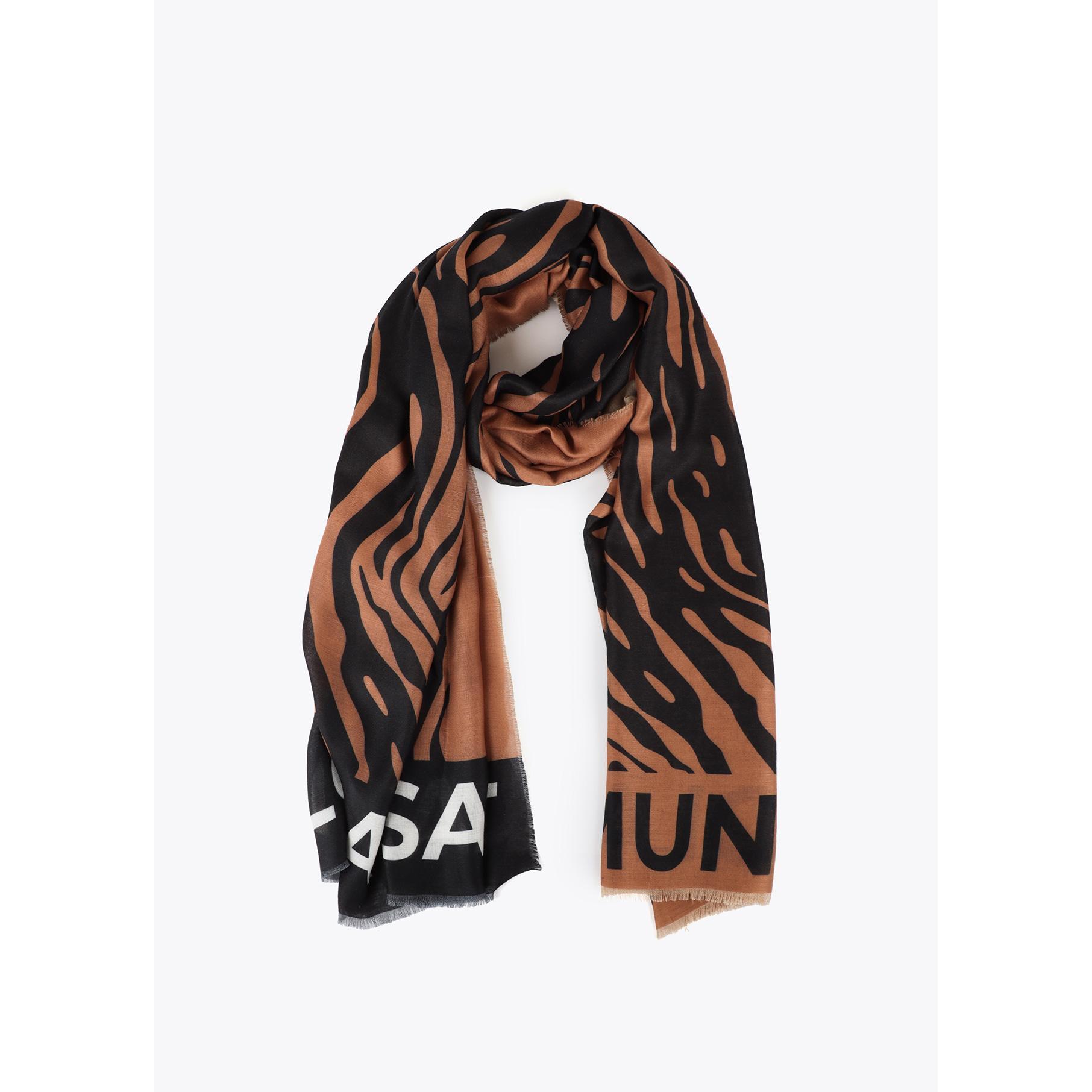 Foulard Stampa Zebra e Tinta Unita