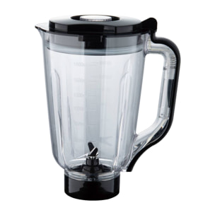 Batidora de vaso 1000W con 2 velocidades y turbo