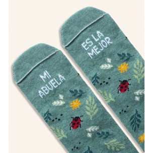 Mini calcetines "Mi abuela es la mejor" talla 31-34