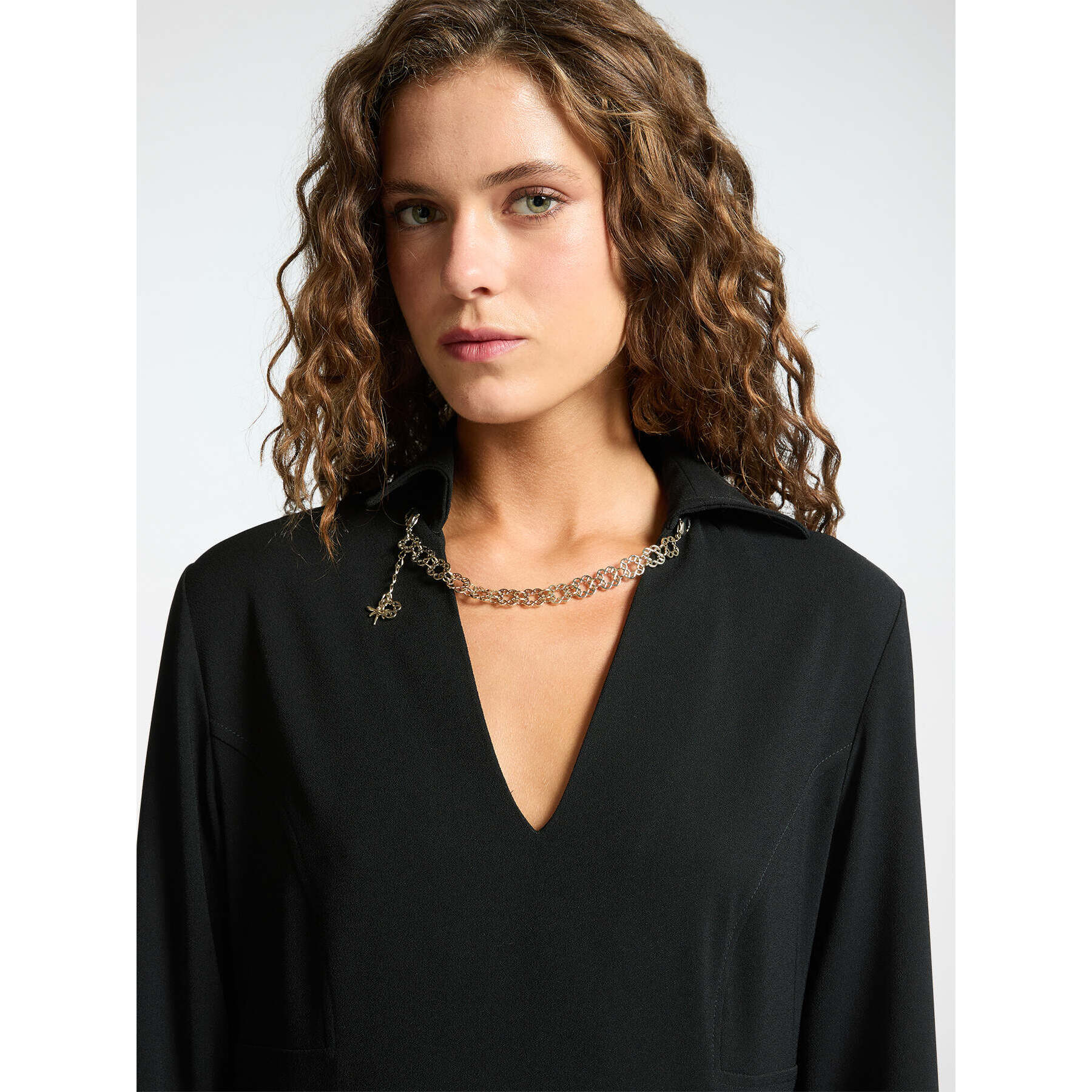 Elena Mirò - Abito con collana Monogram - Nero