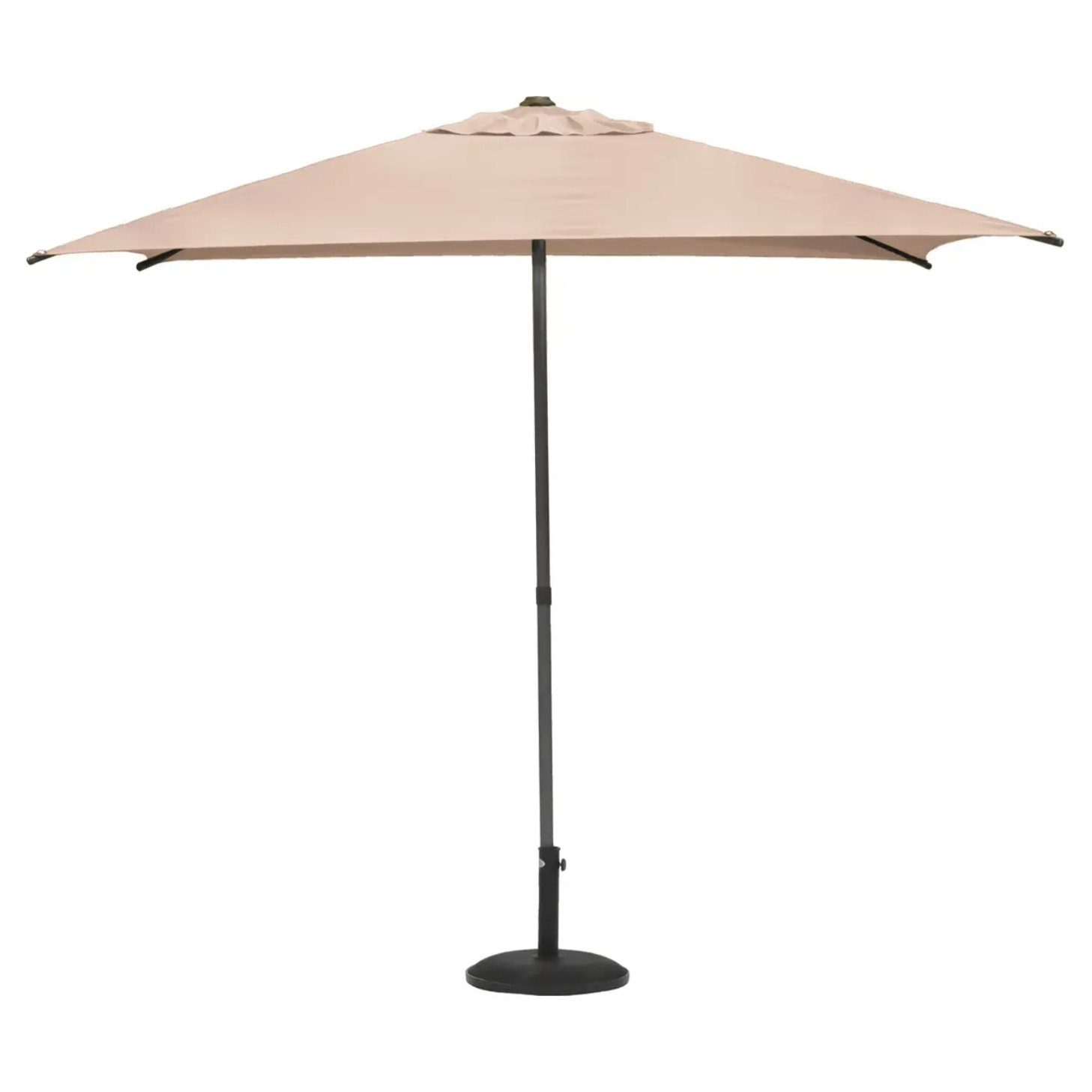 Parasol droit carré "Soya" blé 2,5 x 2,5 m