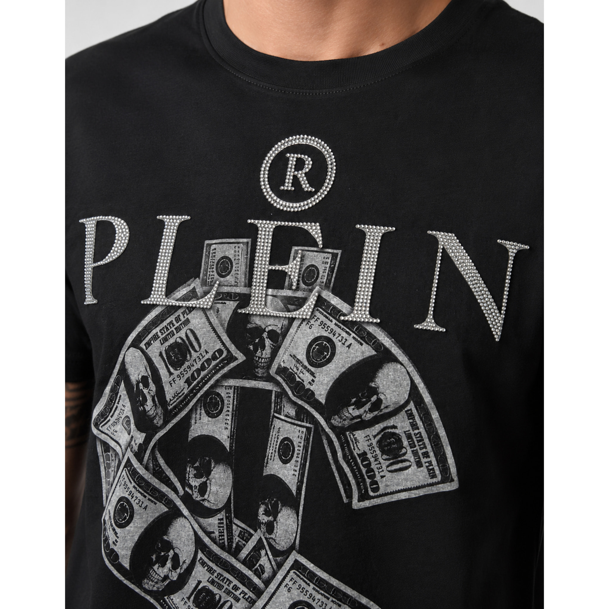 PHILIPP PLEIN Camiseta de cuello redondo y manga corta