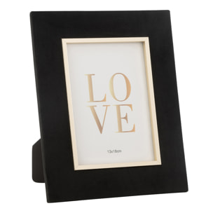 J-Line cadre photo Dita - medium - velours - noir