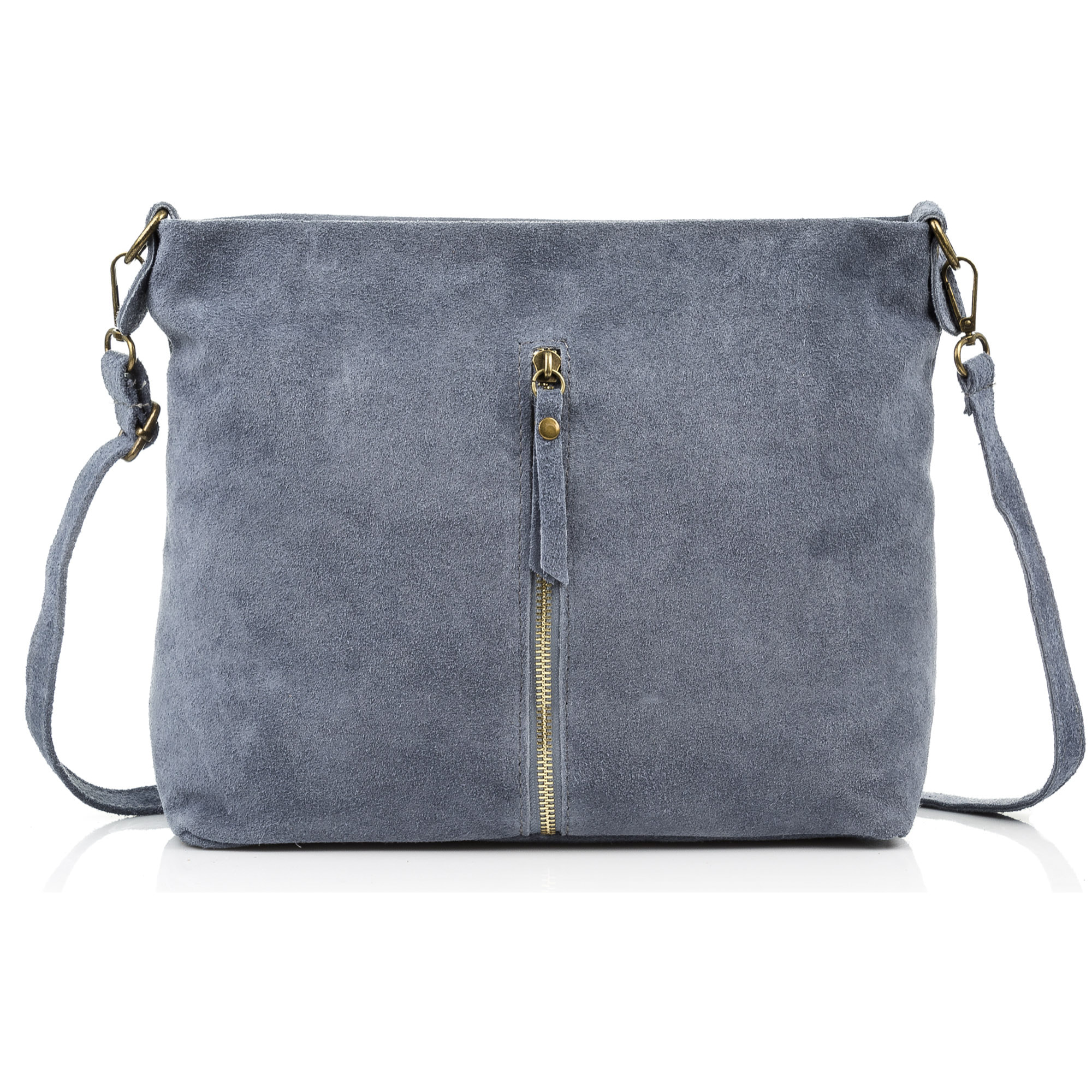 Mareta Borsa a tracolla Donna.
Pelle autentica Camoscio