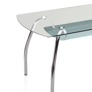 Mesa de comedor Ove Cristal - Cromo