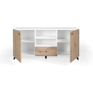 Aparador – Blanco polar y roble