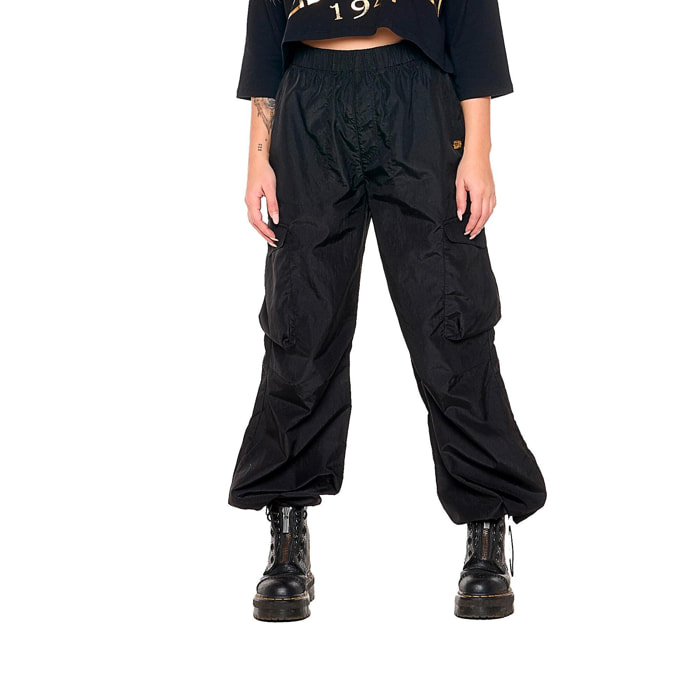 Pantalone cargo da donna in popeline "Authentic Gold"