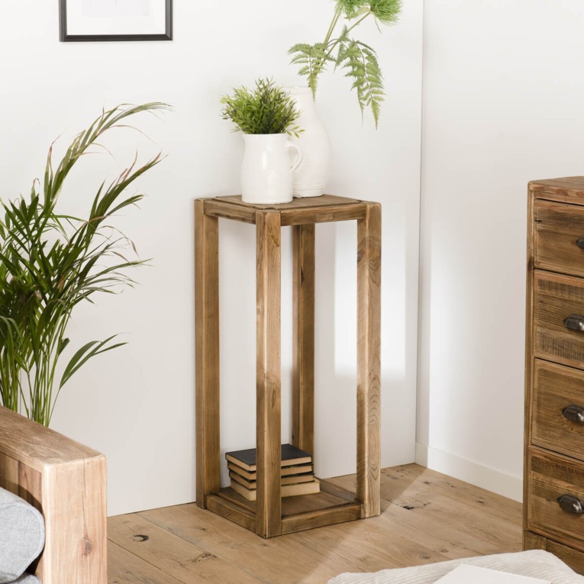 SANDY - Sellette marron bois Pin recyclé