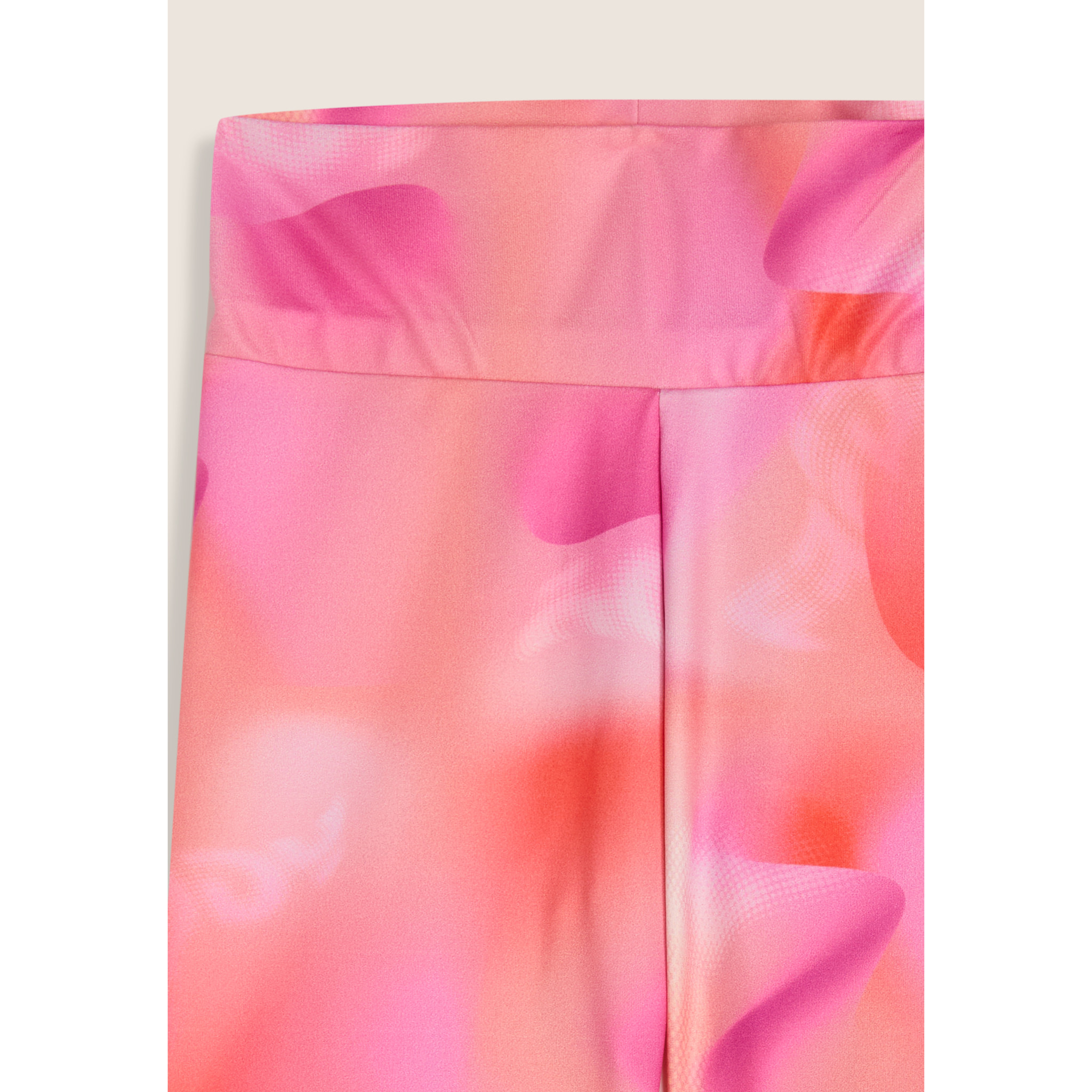 Leggings Biker Bambina Fantasia Rosa Arancio