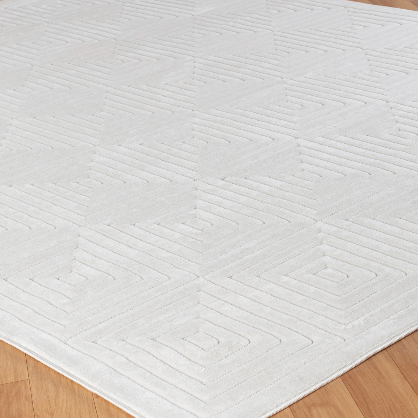 SAKURA Alfombra de Interior/Exterior con Motivos 3D en Relieve