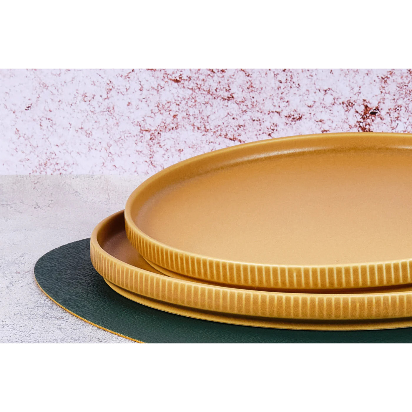 Assiette SCANDI Ø21,5cm - 4 pièces - Ocre