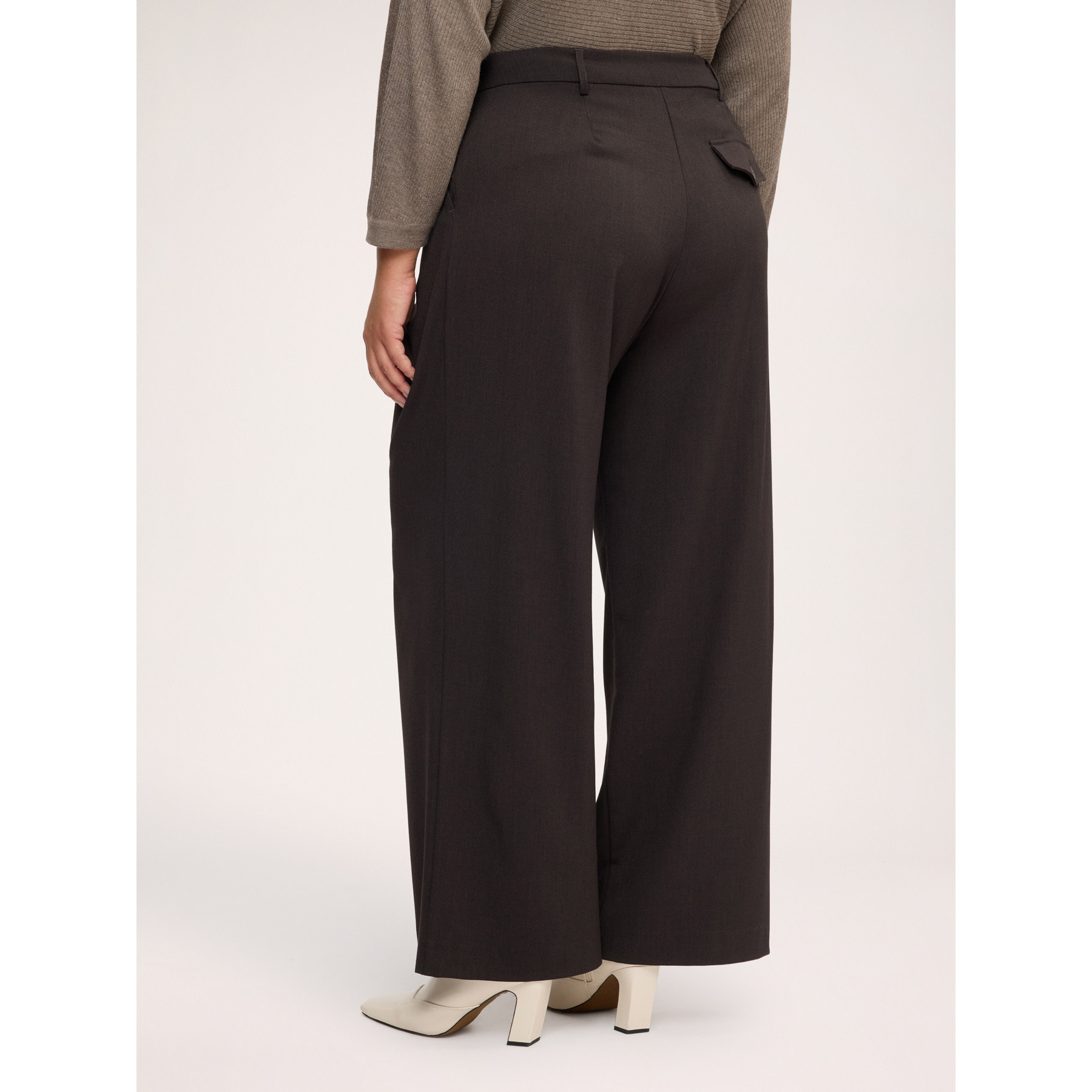Fiorella Rubino - Pantalones palazzo con cierre cruzado - Marrón