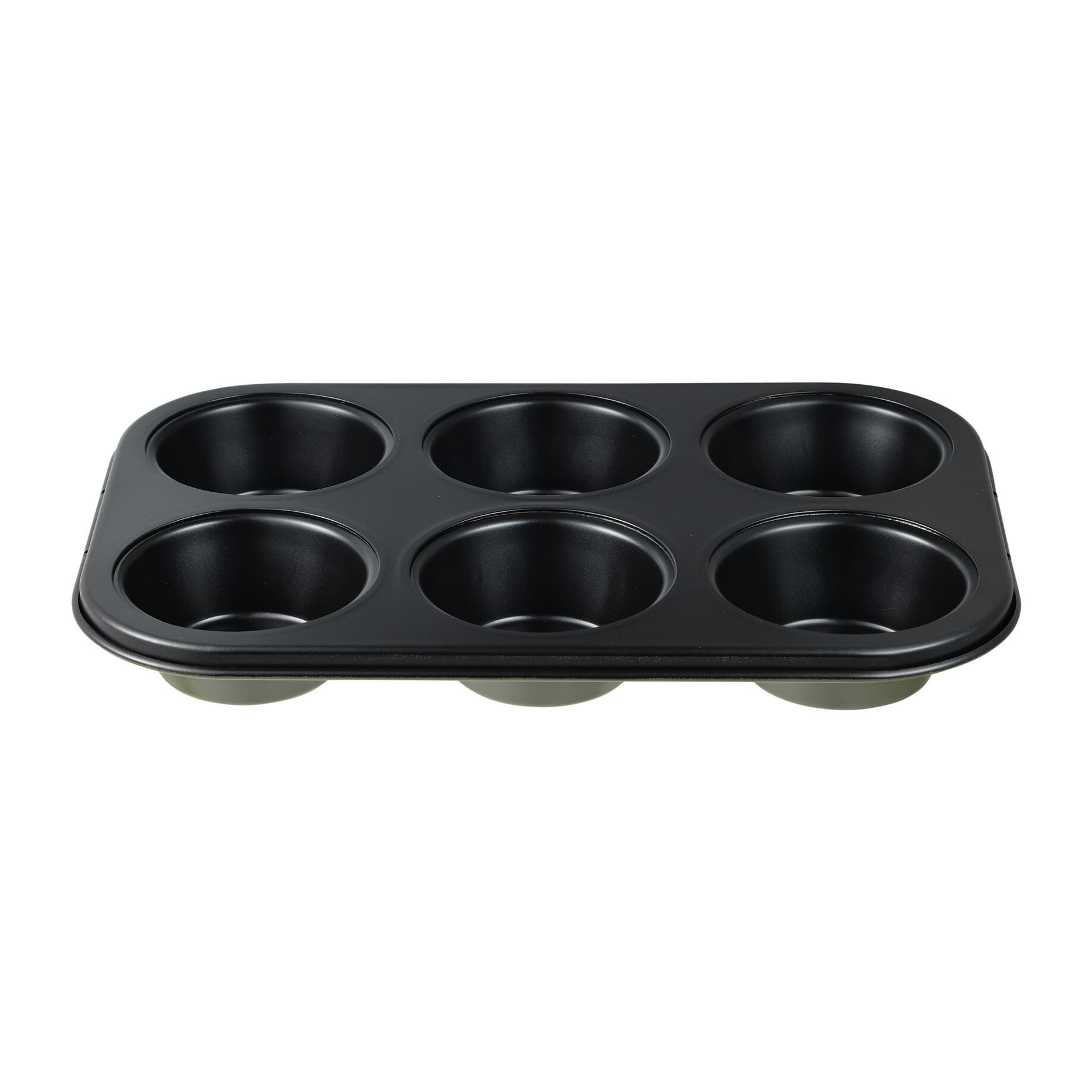 Molde para 6 magdalenas 26,5x18,5x3 cm acero carbono, antiadherente para muffins y repostería expert san ignacio