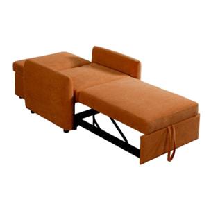 Poltrona letto arancio 95x107x87cm - Oulida