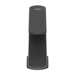 Mitigeur lavabo Feel, sans tirette, noir mat, SATBSFEEL271C avec une garantie de 5 ans