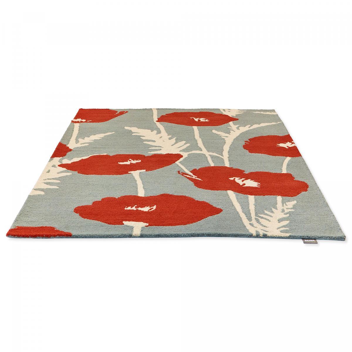 Tapis salon et chambre fait à la main en laine motif floral NUITORQ
