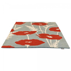 Tapis salon et chambre fait à la main en laine motif floral NUITORQ