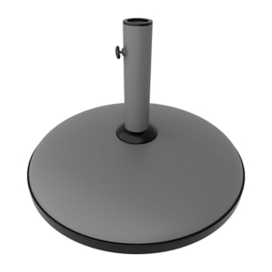 Terra - Base per Ombrellone da Giardino Rotondo Ø45 cm 15 Kg in Cemento Grigio