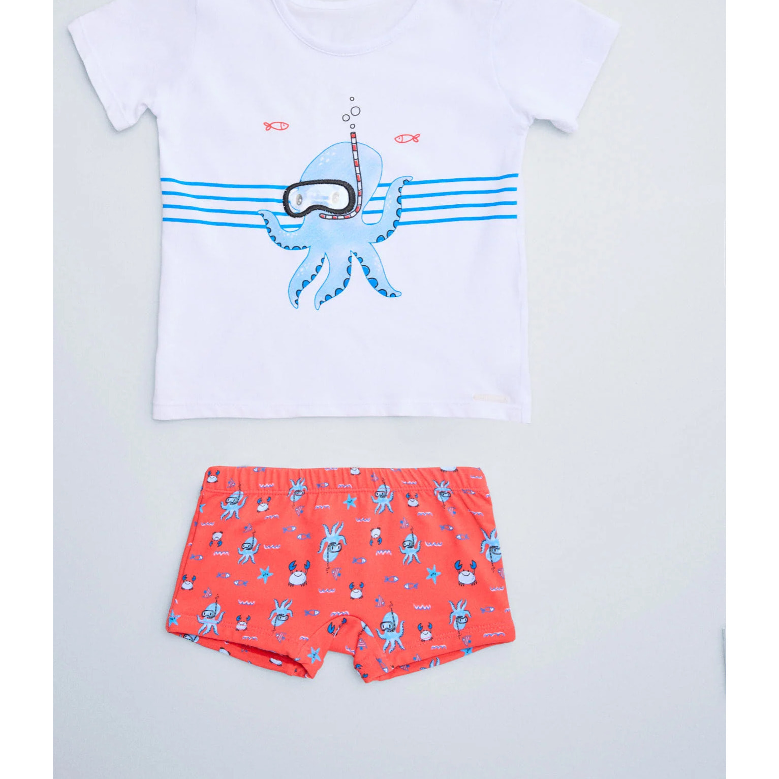 Set tessile con maglietta a maniche corte