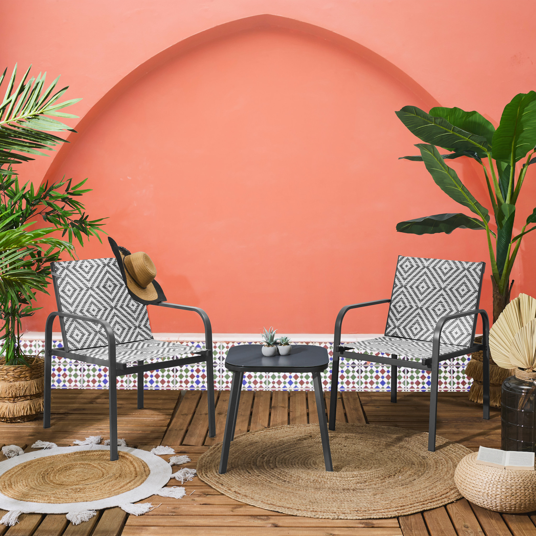 Salon De Jardin Mexico Noir