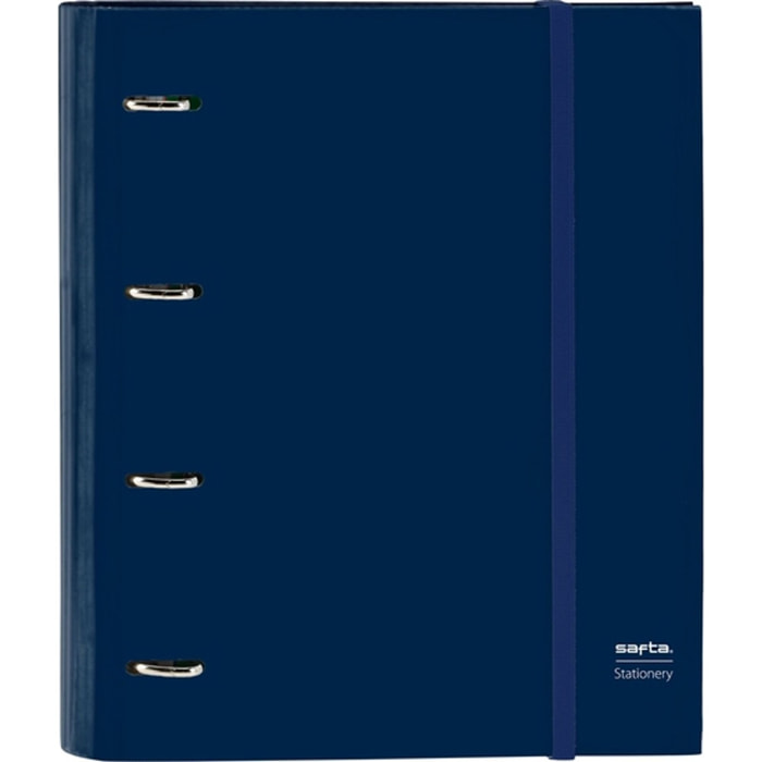 Carpeta 4 anillas 35mm c/recambio safta "marino"