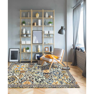 Tappeto arredo salotto soggiorno camera, stile moderno contemporaneo stile ceramica maioliche