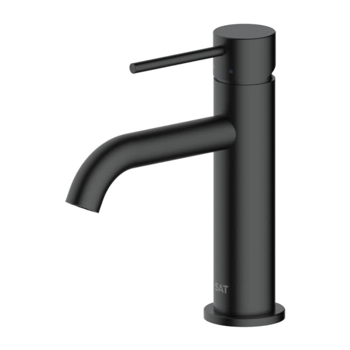 Aurum mitigeur de lavabo 16,5 cm, à levier, sans vidage, noir mat (SATBAUR271C)