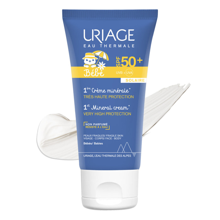 Bébé - 1ère Crème Minérale SPF50+ - Soin Très Haute Protection 50 ml