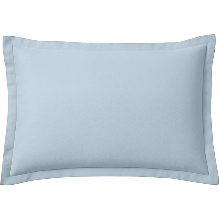 Taie d'oreiller 100% flanelle coton 160gr_bleu