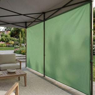 Set completo per gazebo 3x4m: 2 teli laterali 4,5 + 1 telo laterale 3m + telo porta + telo zanzariera bianco
