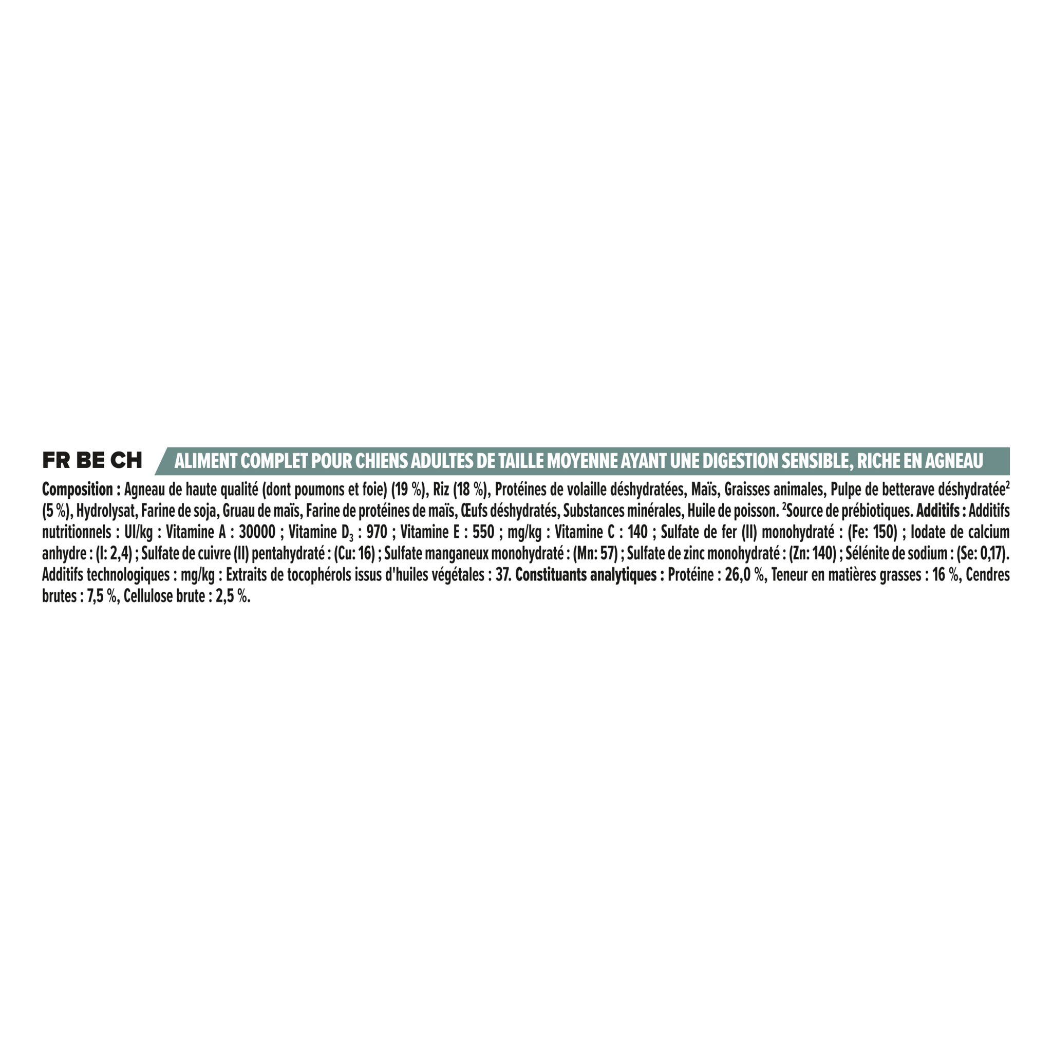 PRO PLAN Chien Medium Adult Sensitive Digestion Agneau 14KG