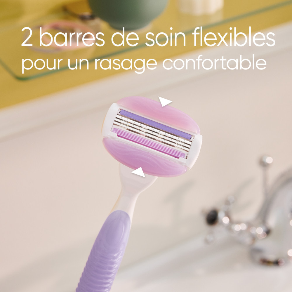 Rasoir Venus Comfortglide Breeze 3 Lames - 2 Recharges De Lames Incluses