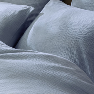 Housse de couette unie en coton, GAZE DE COTON