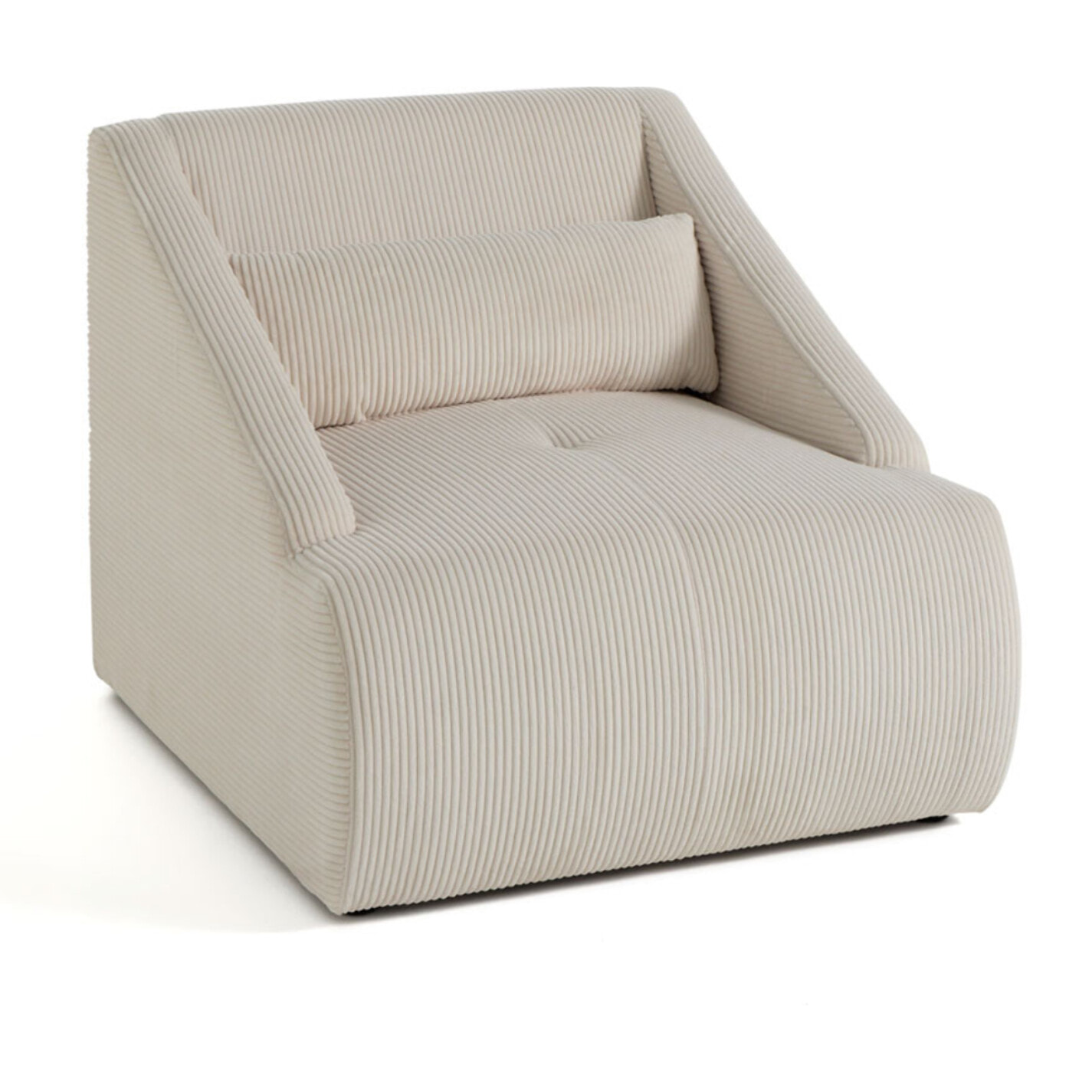 Onyx - fauteuil - en velours côtelé - Beige