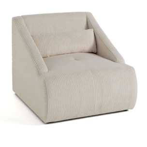 Onyx - fauteuil - en velours côtelé - Beige