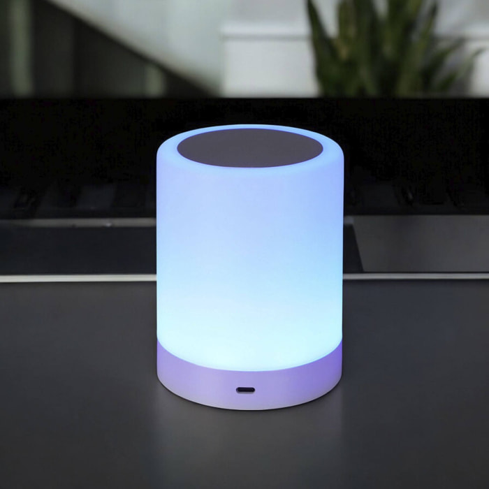 Well Home Lámpara Táctil Recargable con Cambio de Color Ø9,5x11,5cm