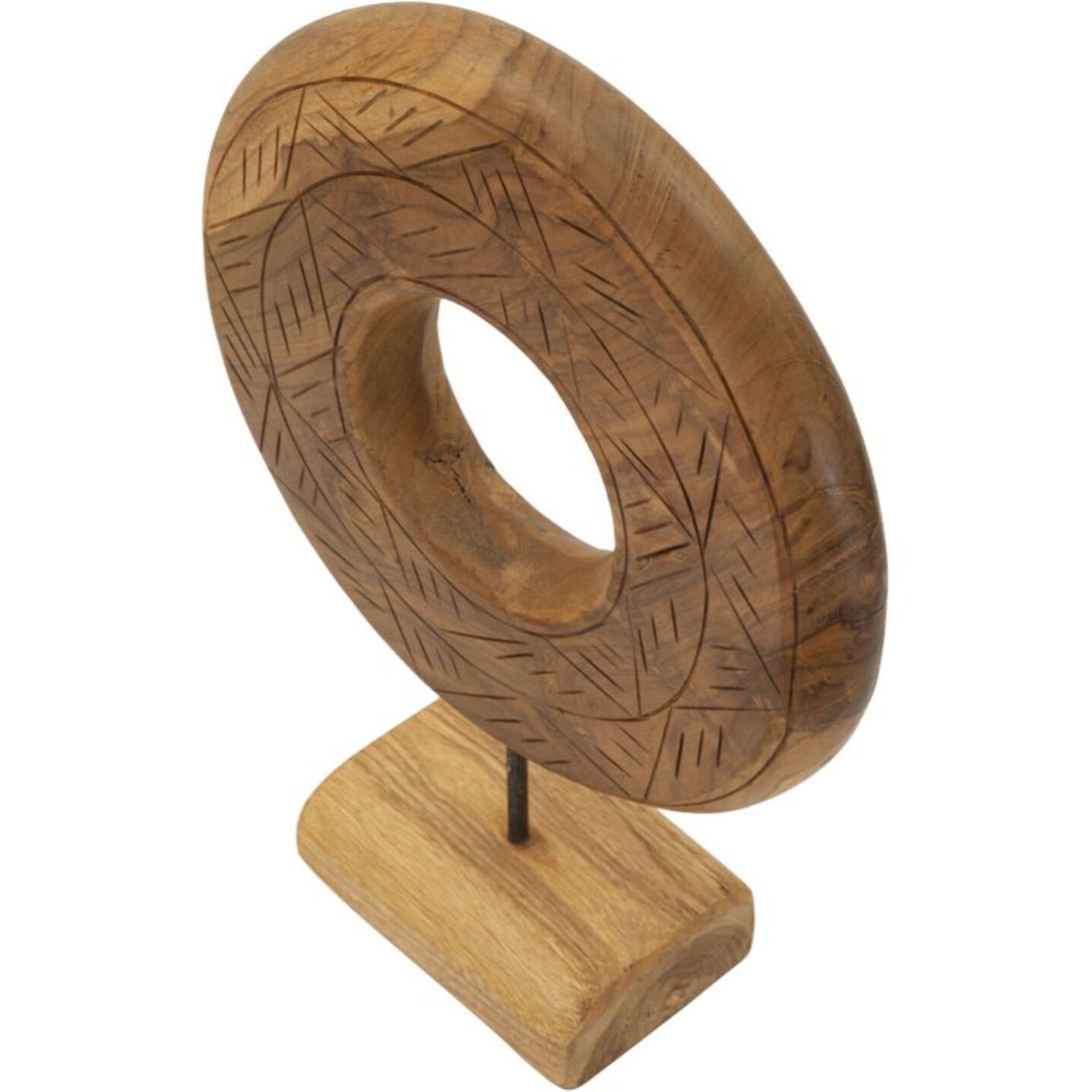 SCULTURA DORAT IN TEAK RICICLATO CM 28X10X38 (PEZZI UNICI - NON RIP. IN SERIE)