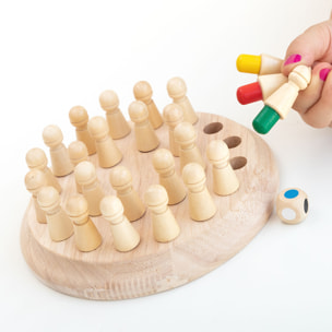 Pack Scacchi Memory in Legno e Kit di Costruzione di Fortini per Bambini InnovaGoods