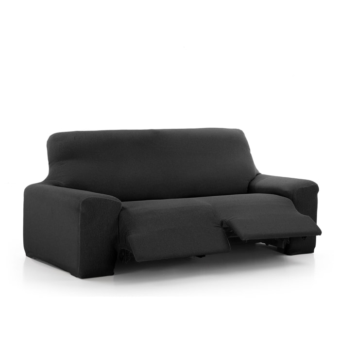 Funda de Sofá Elástica 3 plazas relax Vera Negro Nordic-Home