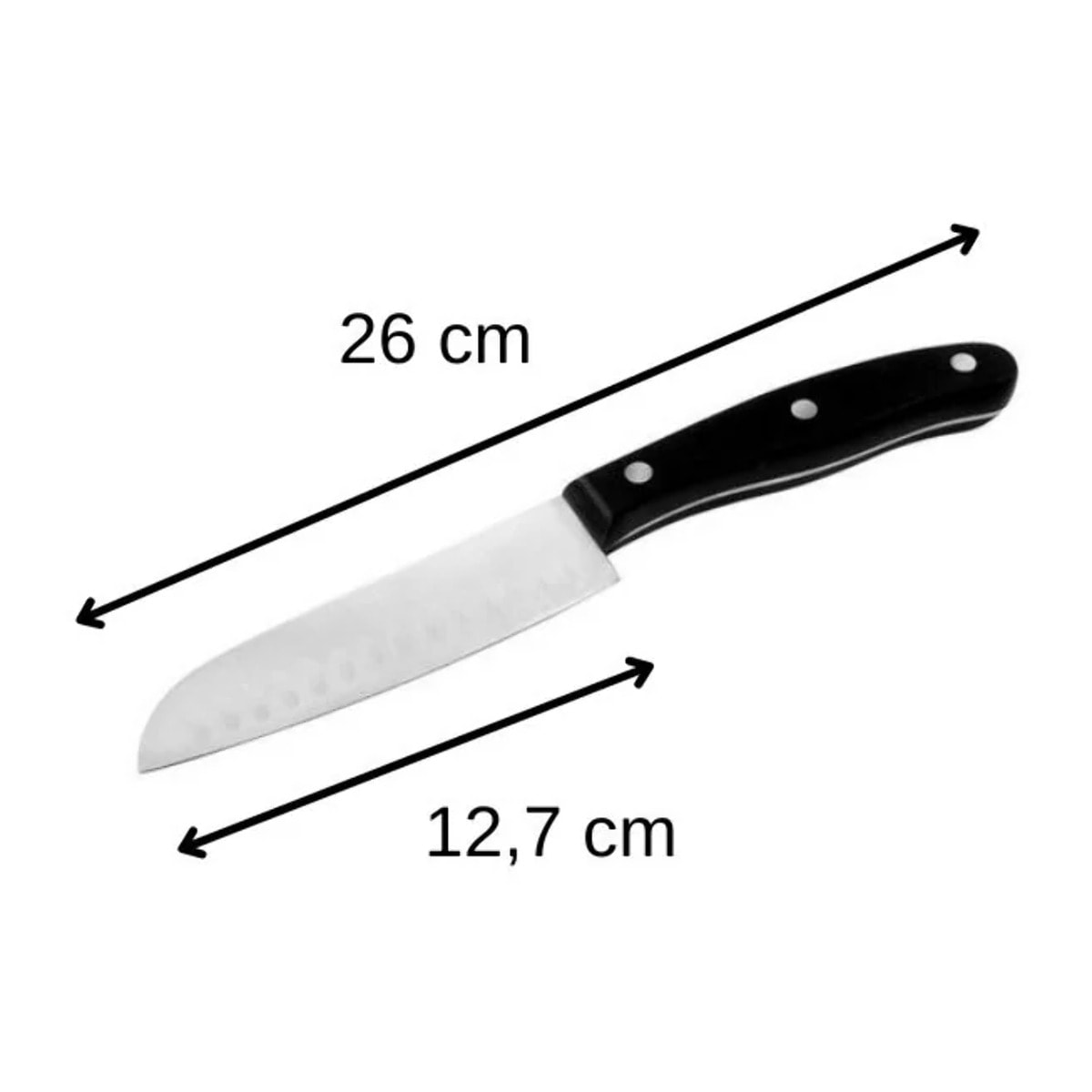 Ensemble de 3 couteaux de cuisine 20, 22 et 26 cm Nirosta Fit
