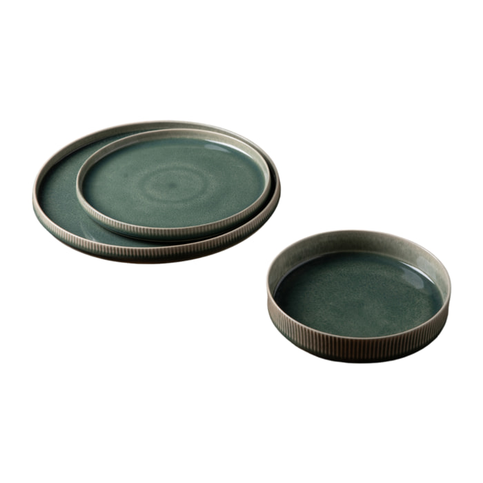 Service 18 pièces vert - "Jade"