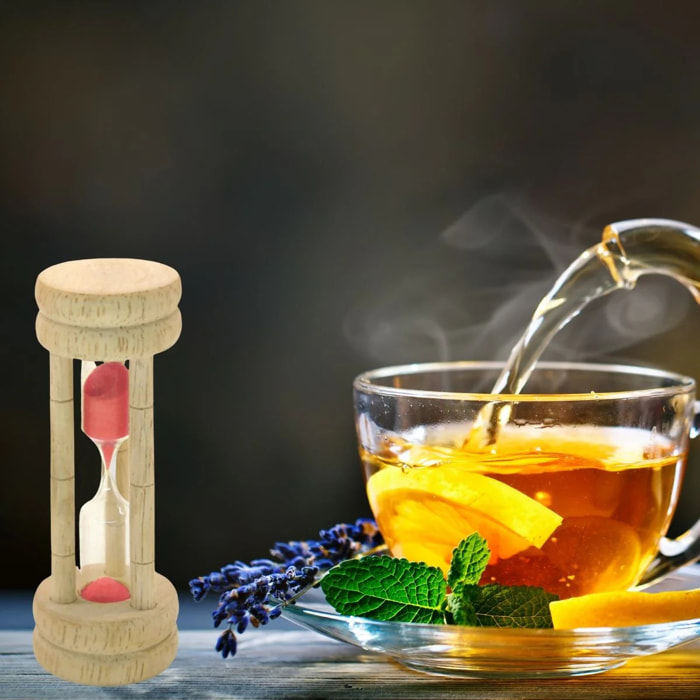 Sablier à thé 3 minutes Fackelmann Wood Edition