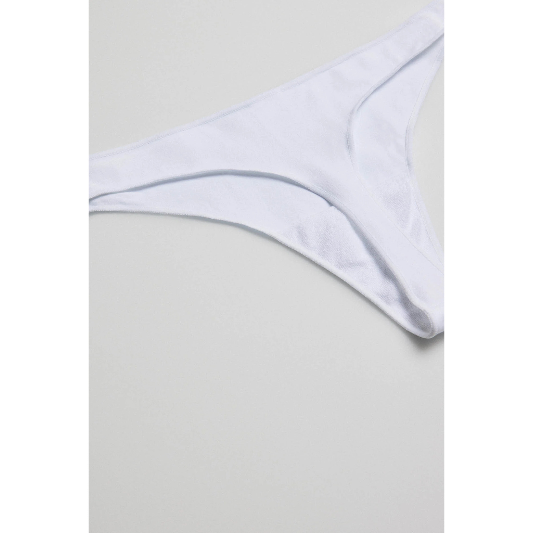 Perizoma basico in cotone bianco