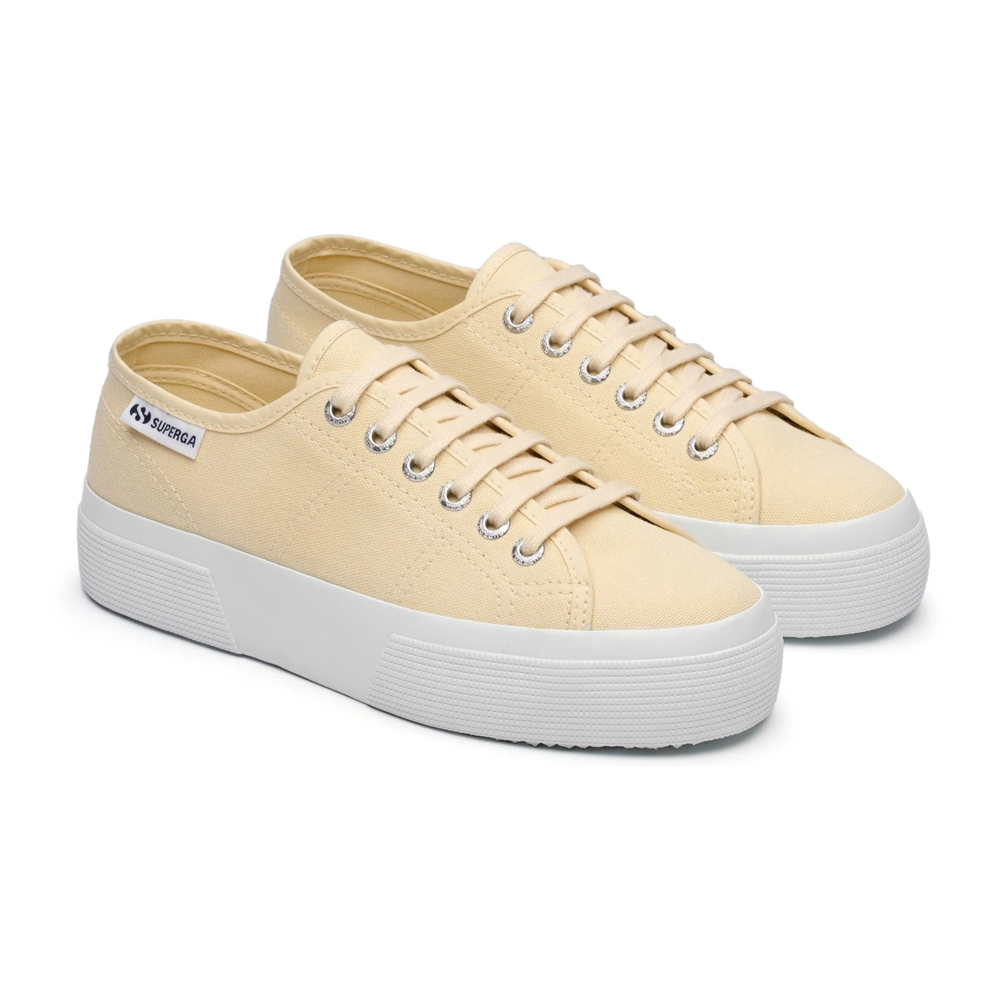 Scarpe da donna Superga Beige 3740 Platform Leggera