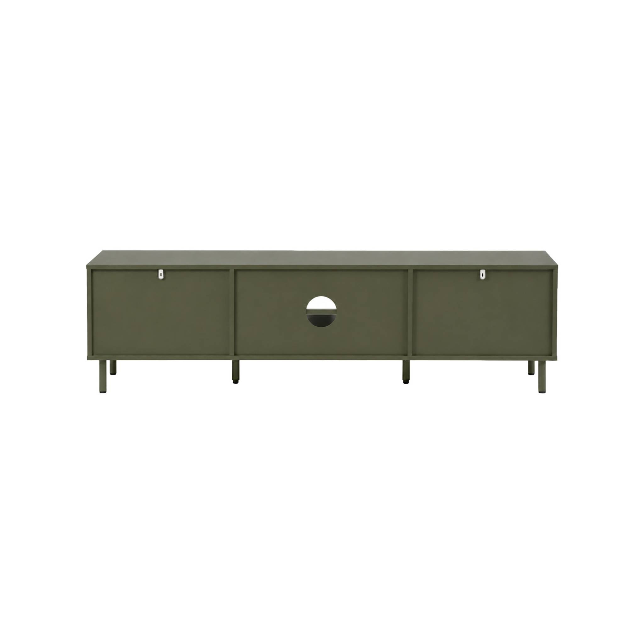 Meuble TV décor bois et métal 160cm ELLIE