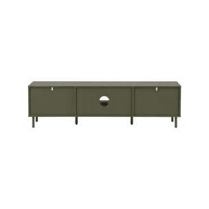 Meuble TV décor bois et métal 160cm ELLIE