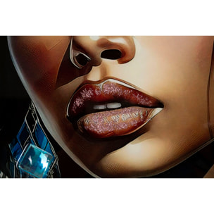 DIPINTO SU TELA LACCATO ALTEA -B- C/CORNICE CM 82X4X82