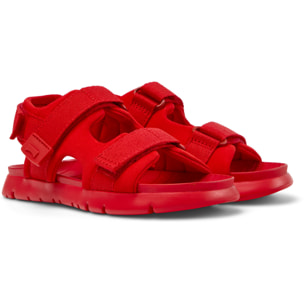 Sandalias - CAMPER Oruga Sandal - Rojo - Textil técnico (poliéster reciclado)
