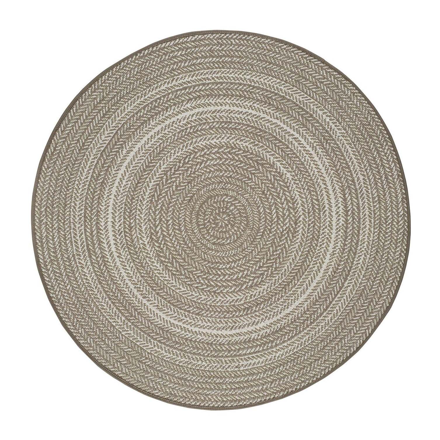 Alfombra de exterior-interior Silvana Lino, 120Ø cm