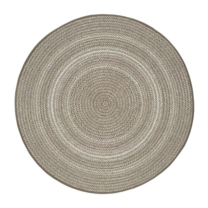 Alfombra de exterior-interior Silvana Lino, 120Ø cm